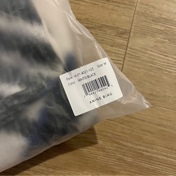 ANINE BING | NEW WITH TAGS! Oakley Oversized Jacket In Cream Tartan Plaid Medium - Picture 5 of 6